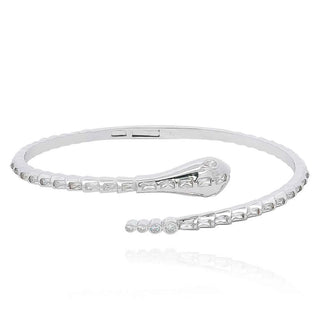 Сребърна гривна - Snake Glam Bangle