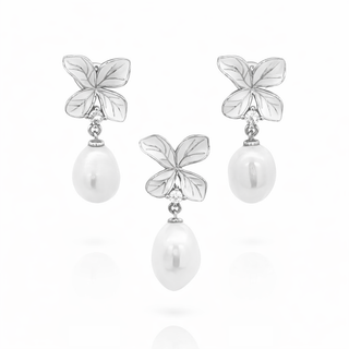 Сребърен комплект - Golden Petals