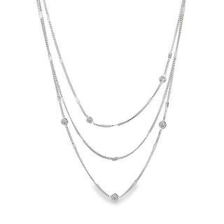 Сребърно колие - Radiant Lines