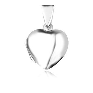 сребърен медальон, сърце, отварящ се медальон, без камък