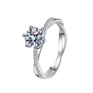 Сребърен пръстен - Lumina Grace Moissanite