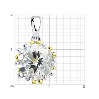 Сребърен медальон - Mountain Crystal