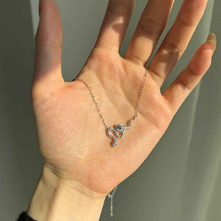 Сребърно колие - Snake Glow