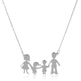 колие семейство с момченце и момиченце