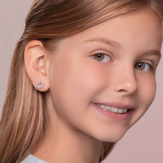 Сребърни обеци - Mini butterflies