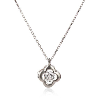 сребърно колие цветче