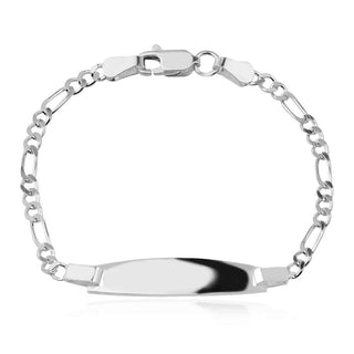 сребърна гривна, гривна с плочка, подходяща за дете,