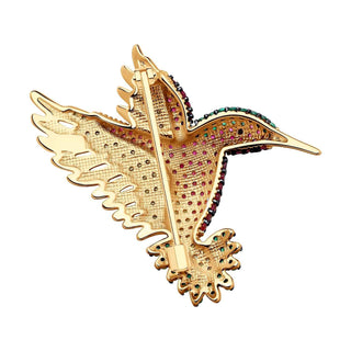 Сребърна брошка - Fire bird