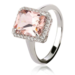 сребърен пръстен с морганит