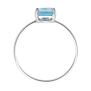 Златен пръстен - Blue topaz