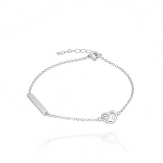 Детска сребърна гривна - Bond White