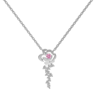 Сребърно колие - Rose Bloom