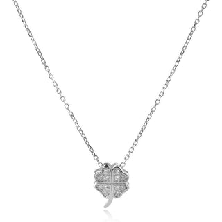 сребърно колие детелинка