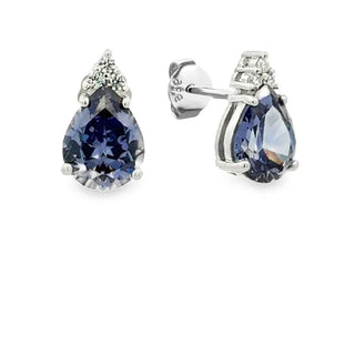 Сребърни обеци - Midnight Drop