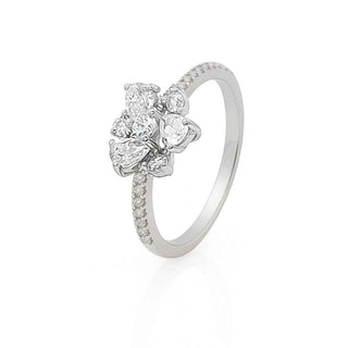 Сребърен пръстен - Crystal Bloom