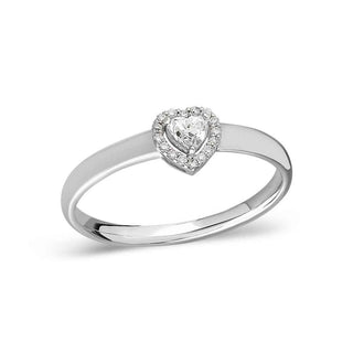 златен пръстен, диамант, бяло злато, годежен пръстен