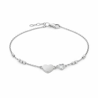 Сребърна гривна - Twin Heart Signature