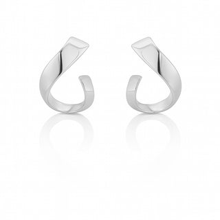 Сребърни обеци - Flow Curve