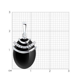 Сребърен комплект - Black agate set