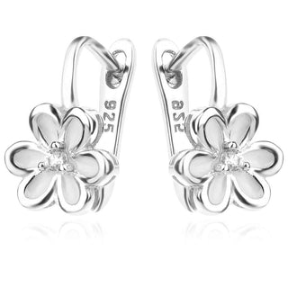 Сребърни обеци - Petit flower W