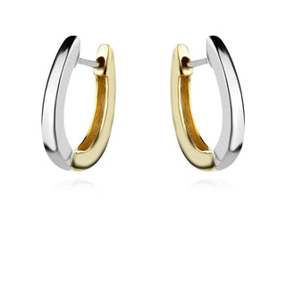 сребърни обеци, без камък, родиево покритие, жълта позлата, обеци тип халки