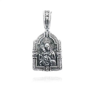 Сребърен медальон - Icon Virgin Mary