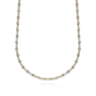 сребърно колие, твърдо сребърно колие, цирконий, жълта позлата, родиево покритие, подходящо за повод,