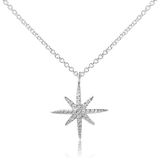 сребърно колие звезда,silver necklace star