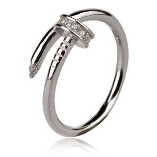 сребърен пръстен пирон стил Cartier
