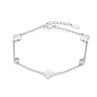 Сребърна гривна - Clover Glow