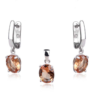 Сребърен комплект със султанит