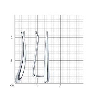 Сребърни обеци - Basic cuff