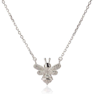 сребърно колие пчела