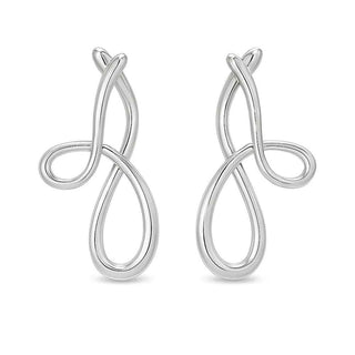 Сребърни обеци - Poetic Motion