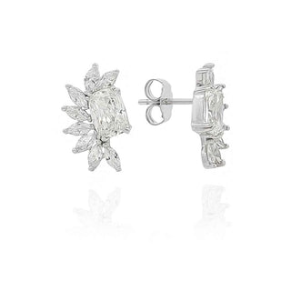 Сребърни обеци - Crystal Bloom