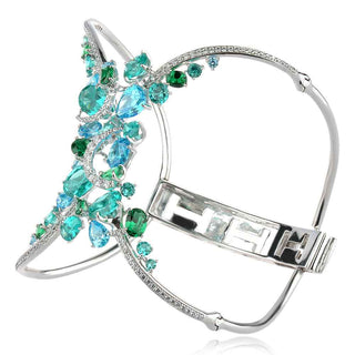 сребърна гривна GANEZZI с цвят тюркоаз