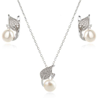 сребърен комплект с перла