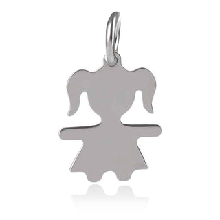 Сребърен медальон момиченце