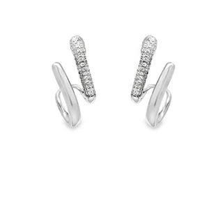 Сребърни обеци - Twist Glow