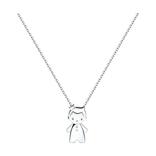 сребърно колие, дете, момченце, родиево покритие, Sokolov