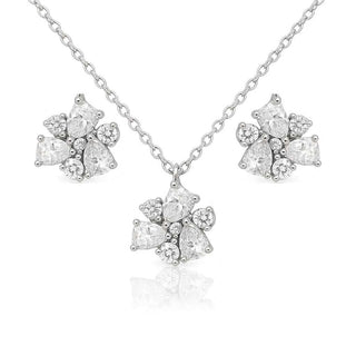 Сребърен комплект - Crystal Bloom Set