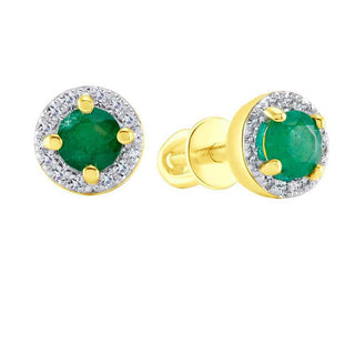 златни обеци, диаманти, изумруд, sokolov