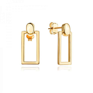 златни обеци, висящи обеци, без камък