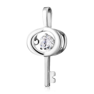 сребърен медальон ключ