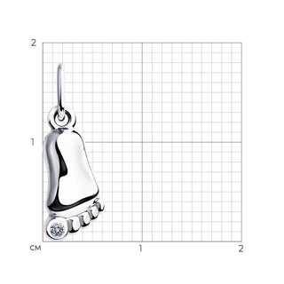 Сребърно колие - Sweet baby foot