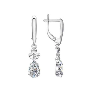 сребърни обеци капка