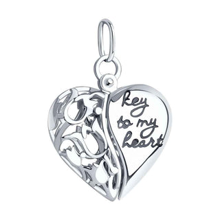 сребърна висулка сърце