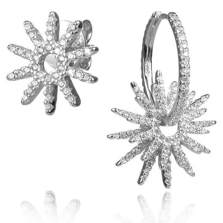 asymmetric silver earrings,асиметрични сребърни обеци