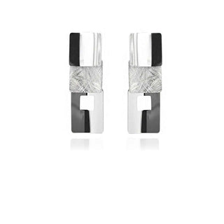 Сребърни обеци - Urban Contrast