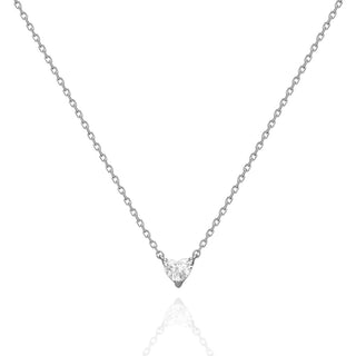 златно колие, бяло злато, диамант